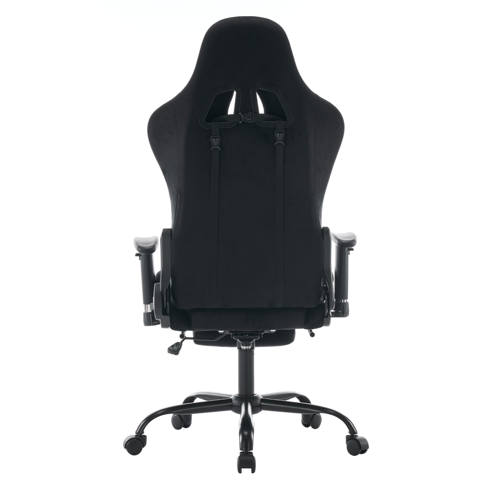 Scaun de birou/gaming, negru, ţesătură Velvet, SALOP
