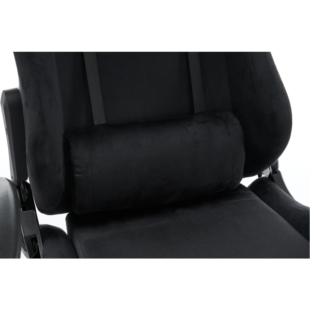 Scaun de birou/gaming, negru, ţesătură Velvet, SALOP