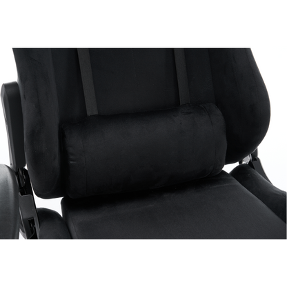 Scaun de birou/gaming, negru, ţesătură Velvet, SALOP