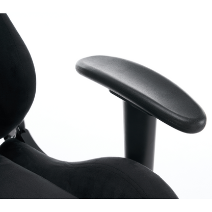 Scaun de birou/gaming, negru, ţesătură Velvet, SALOP