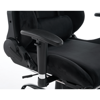 Scaun de birou/gaming, negru, ţesătură Velvet, SALOP