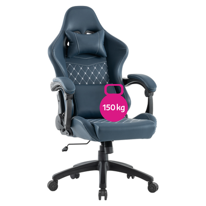 Scaun de birou/gaming, albastru, SAMIE
