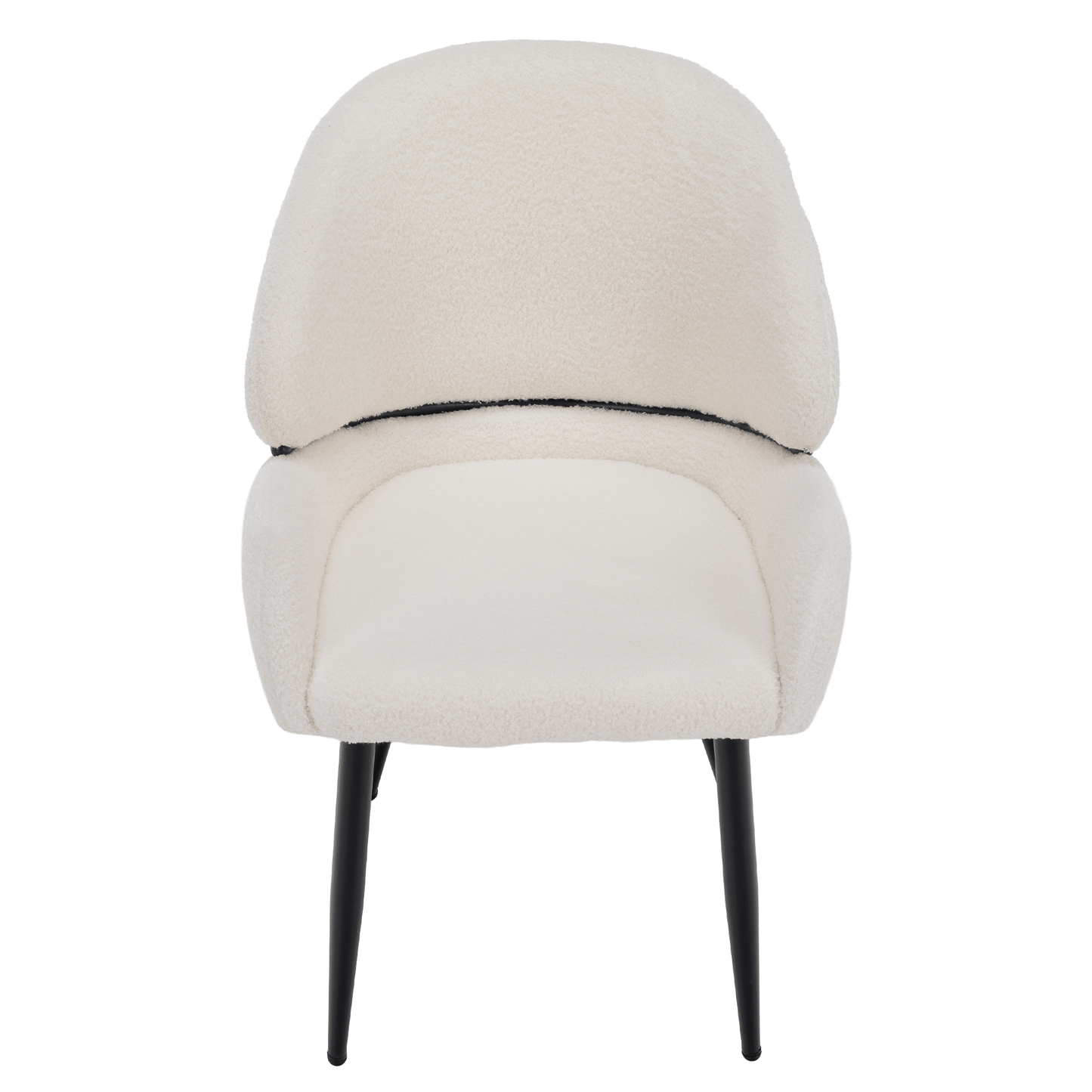 Scaun de sufragerie, alb/negru, SANAKO TYP 1