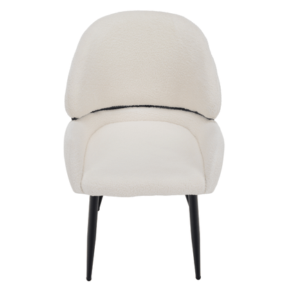 Scaun de sufragerie, alb/negru, SANAKO TYP 1