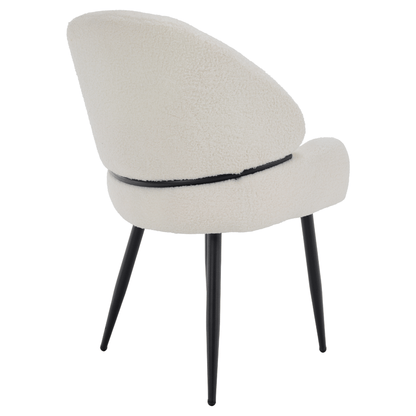 Scaun de sufragerie, alb/negru, SANAKO TYP 1