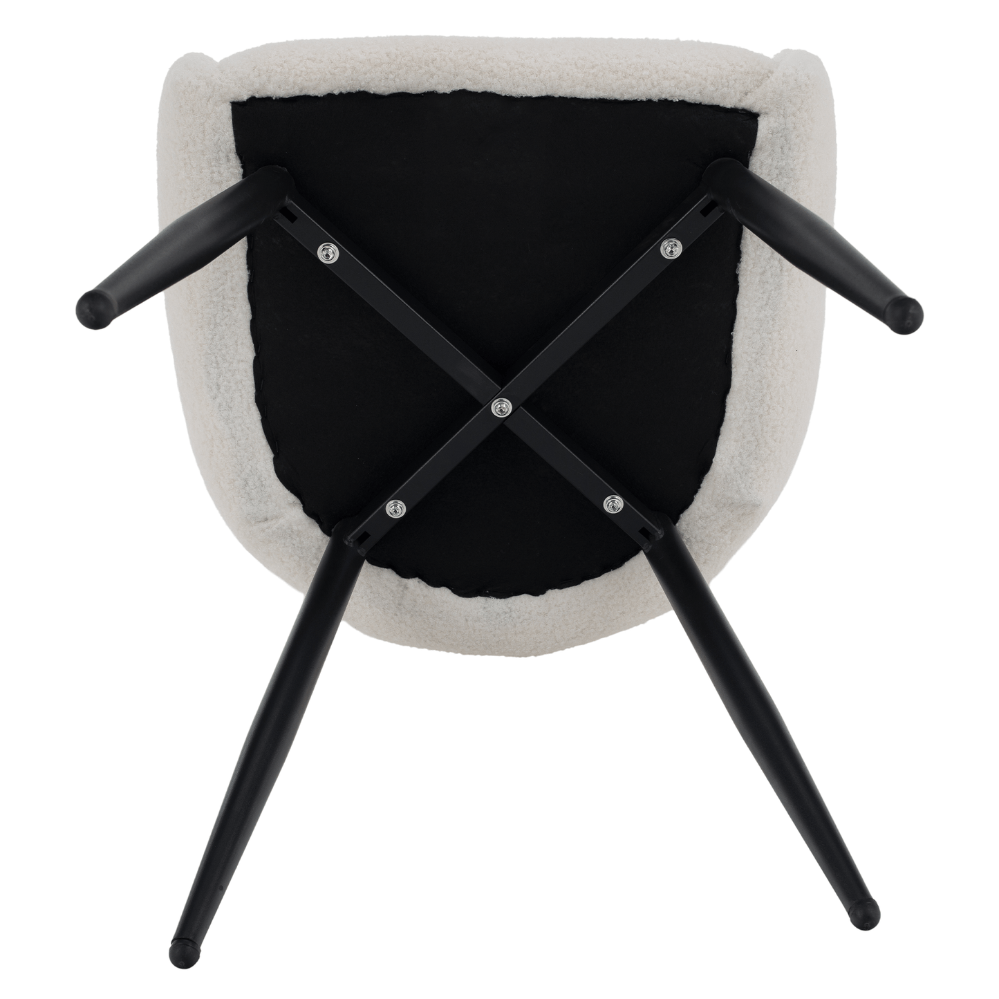 Scaun de sufragerie, alb/negru, SANAKO TYP 1