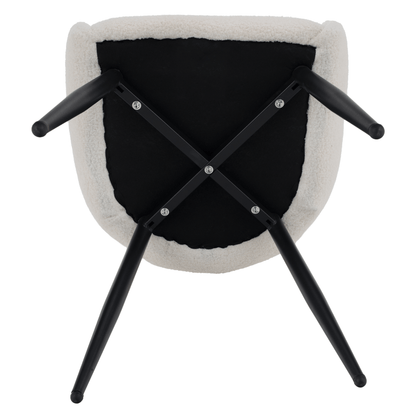 Scaun de sufragerie, alb/negru, SANAKO TYP 1