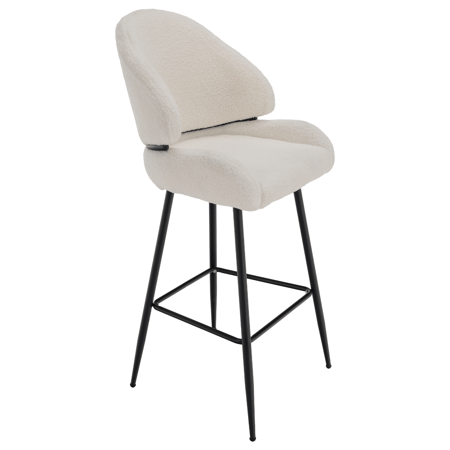 Scaun de bar, alb/negru, SANAKO TYP 2