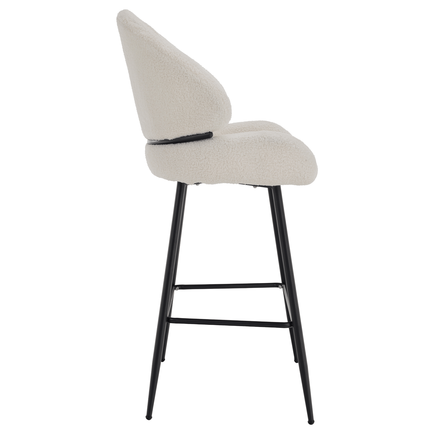 Scaun de bar, alb/negru, SANAKO TYP 2