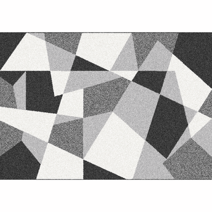 Covor, negru/gri/alb, 100x150, SANAR