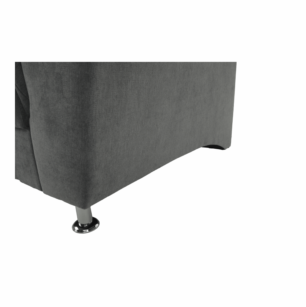 Fotoliu, material textil gri, SANTIAGO