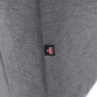 Colţar extensibil, material textil gri, model dreapta, SANTIAGO