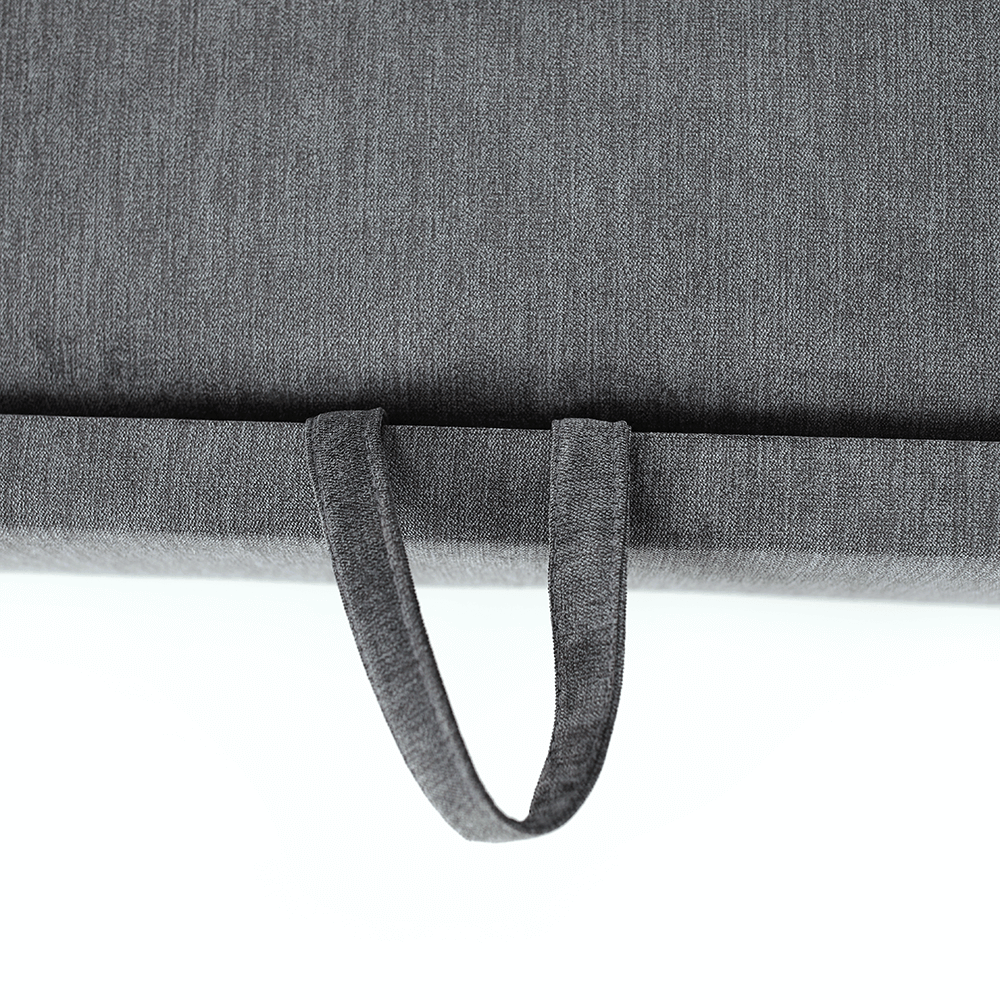 Colţar extensibil, material textil gri, model dreapta, SANTIAGO