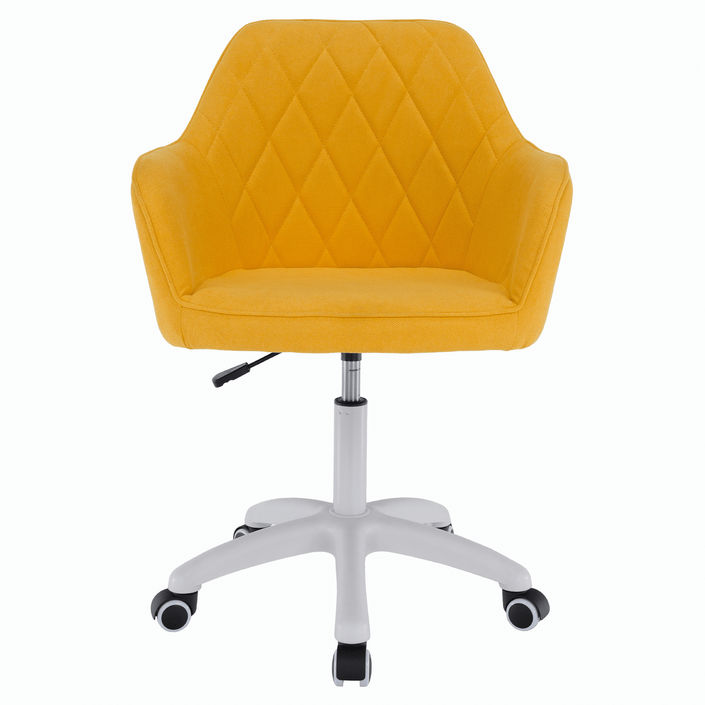 Scaun de birou, material galben/alb, SANTY