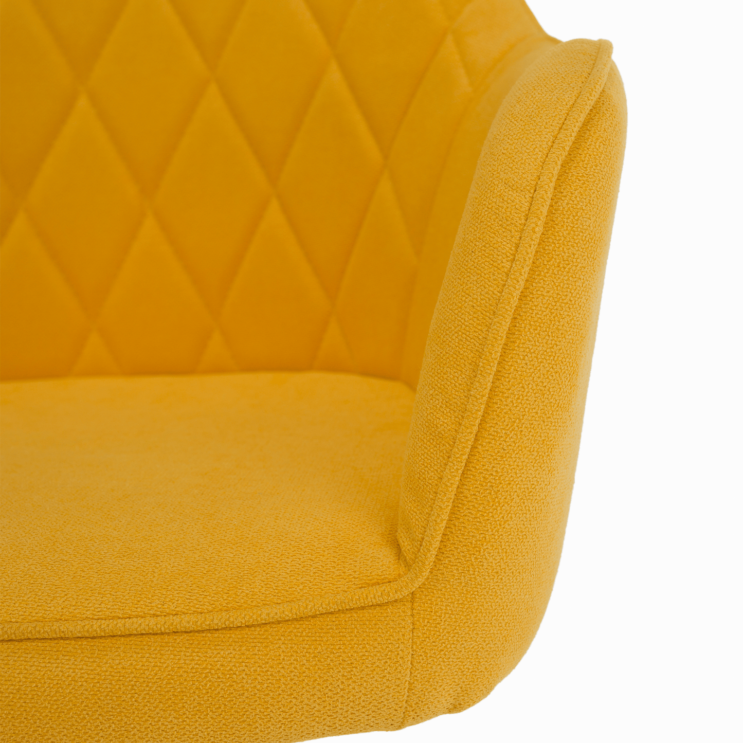 Scaun de birou, material galben/alb, SANTY