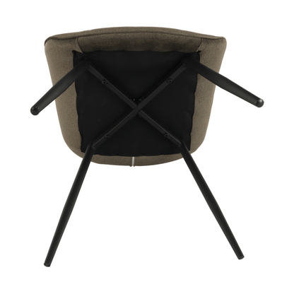 Scaun, gri maroniu taupe/negru, SARIN