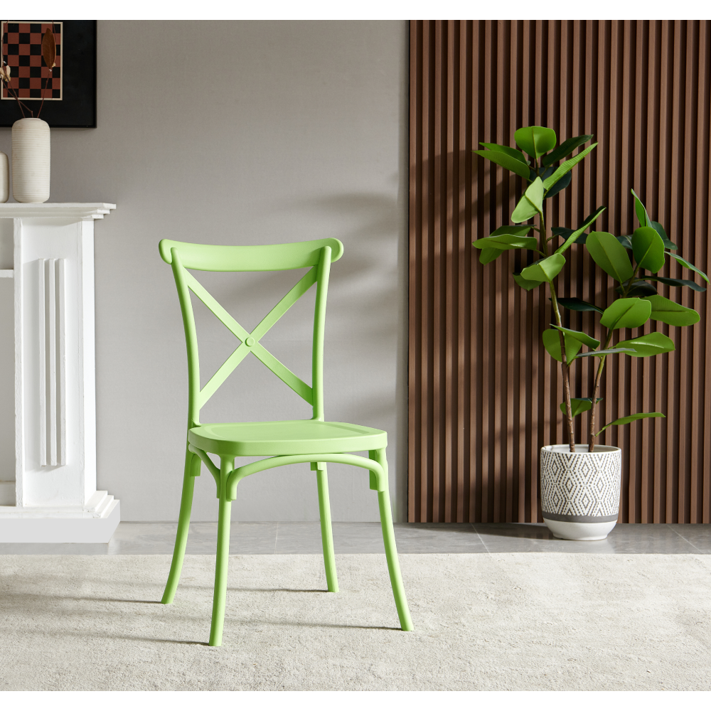 Scaun, pliabil, verde, SAVITA