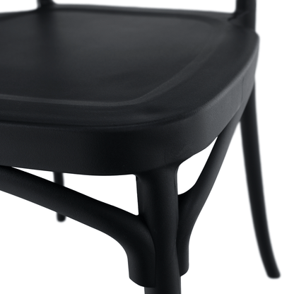 Scaun stivuibil, negru, SAVITO