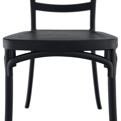 Scaun stivuibil, negru, SAVITO