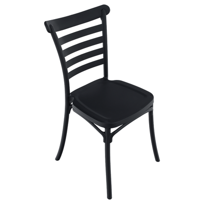 Scaun stivuibil, negru, SAVITO