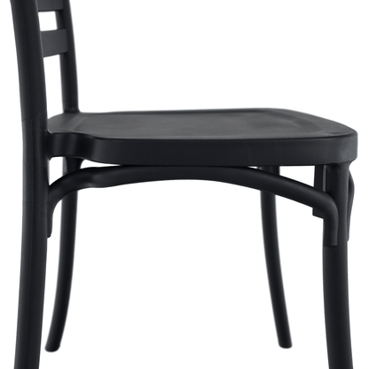 Scaun stivuibil, negru, SAVITO