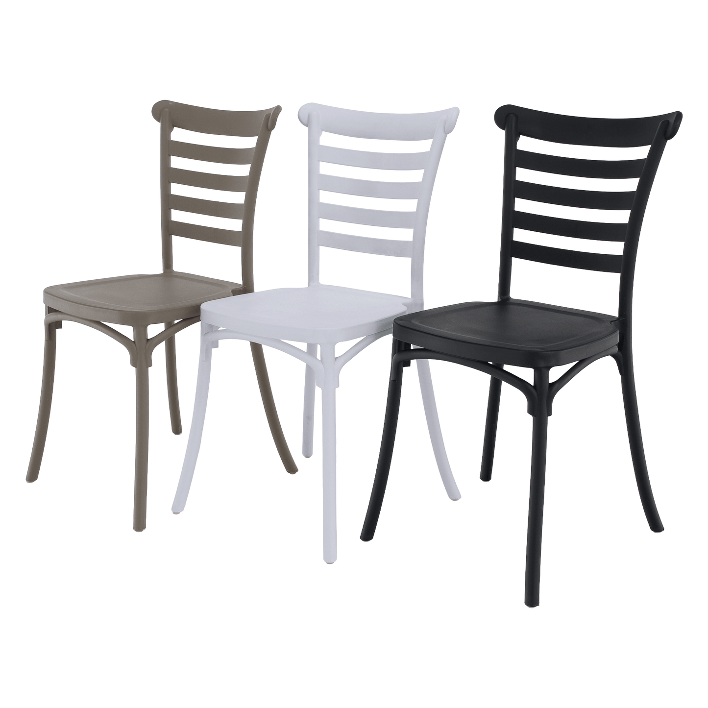 Scaun stivuibil, negru, SAVITO