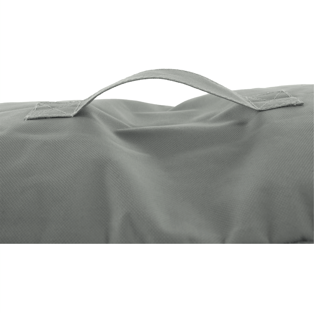 Fotoliu tip sac, gri/material textil verde, ALIMOR