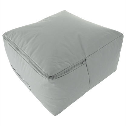 Fotoliu tip sac, gri/material textil verde, ALIMOR