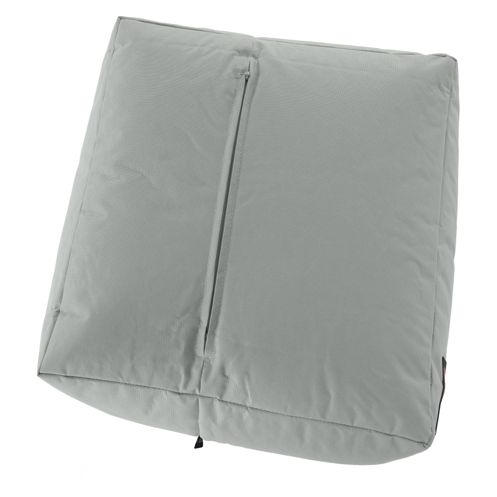 Fotoliu tip sac, gri/material textil verde, ALIMOR