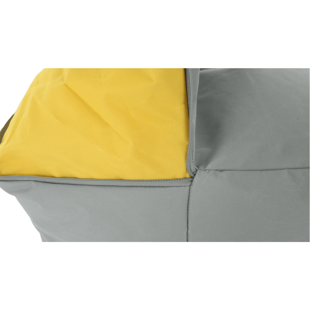 Fotoliu tip sac, gri/material textil verde, ALIMOR