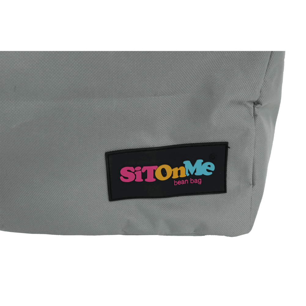 Fotoliu tip sac, gri/material textil verde, ALIMOR