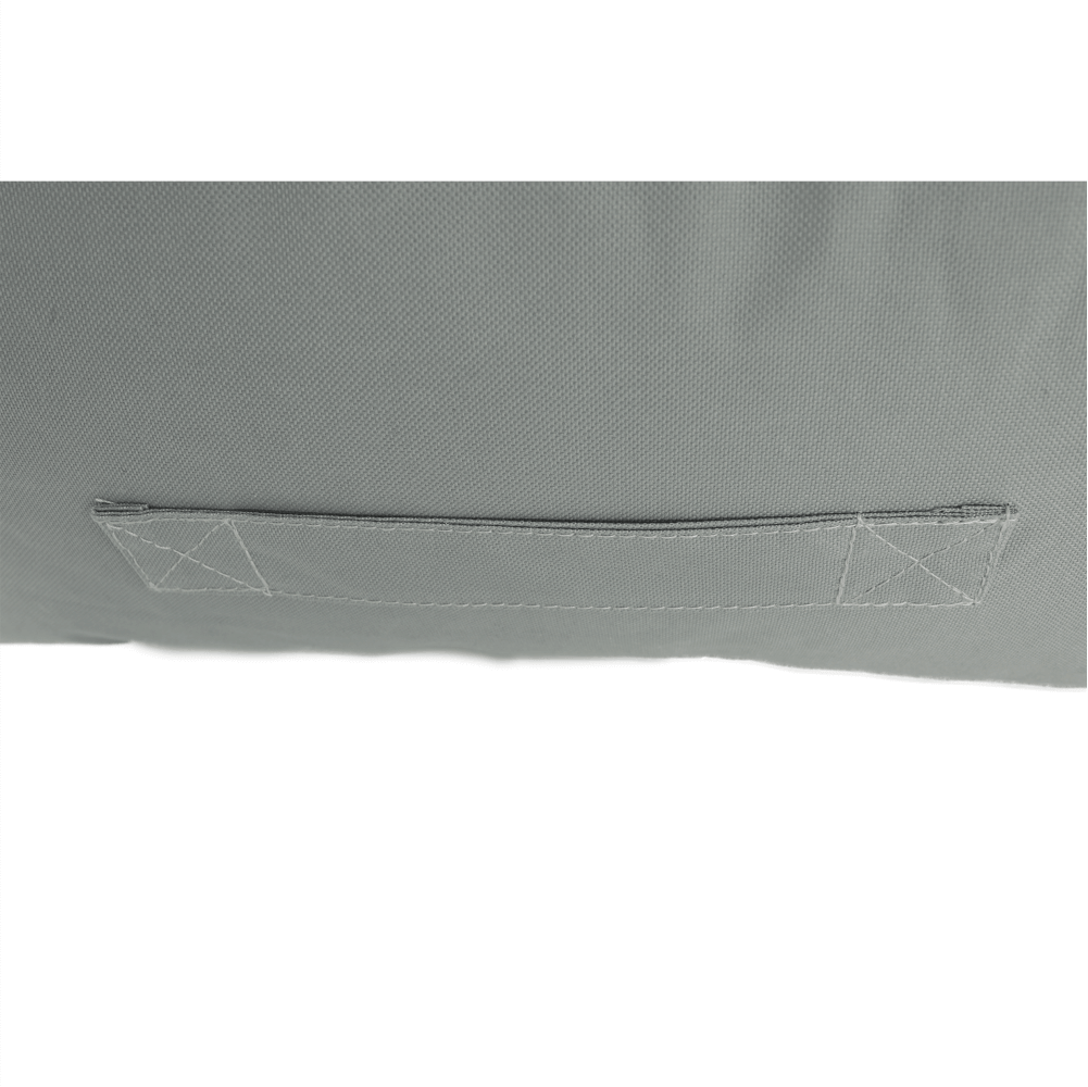 Fotoliu tip sac, gri/material textil verde, ALIMOR