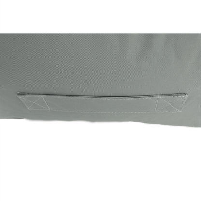 Fotoliu tip sac, gri/material textil verde, ALIMOR