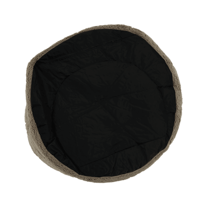 Fotoliu tip sac, material textil maro deschis, ALMERO