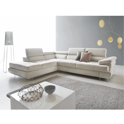 Set canapea, gri deschis, material textil, stânga, BUTON P