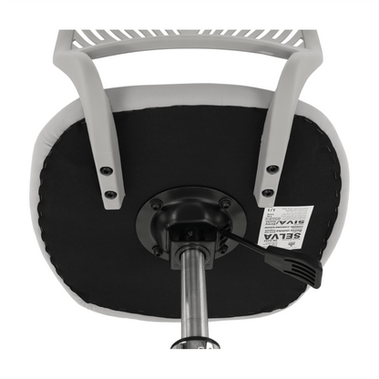 Scaun rotativ, gri/crom, SELVA