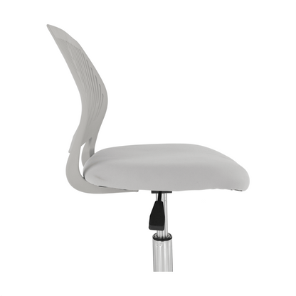 Scaun rotativ, gri/crom, SELVA