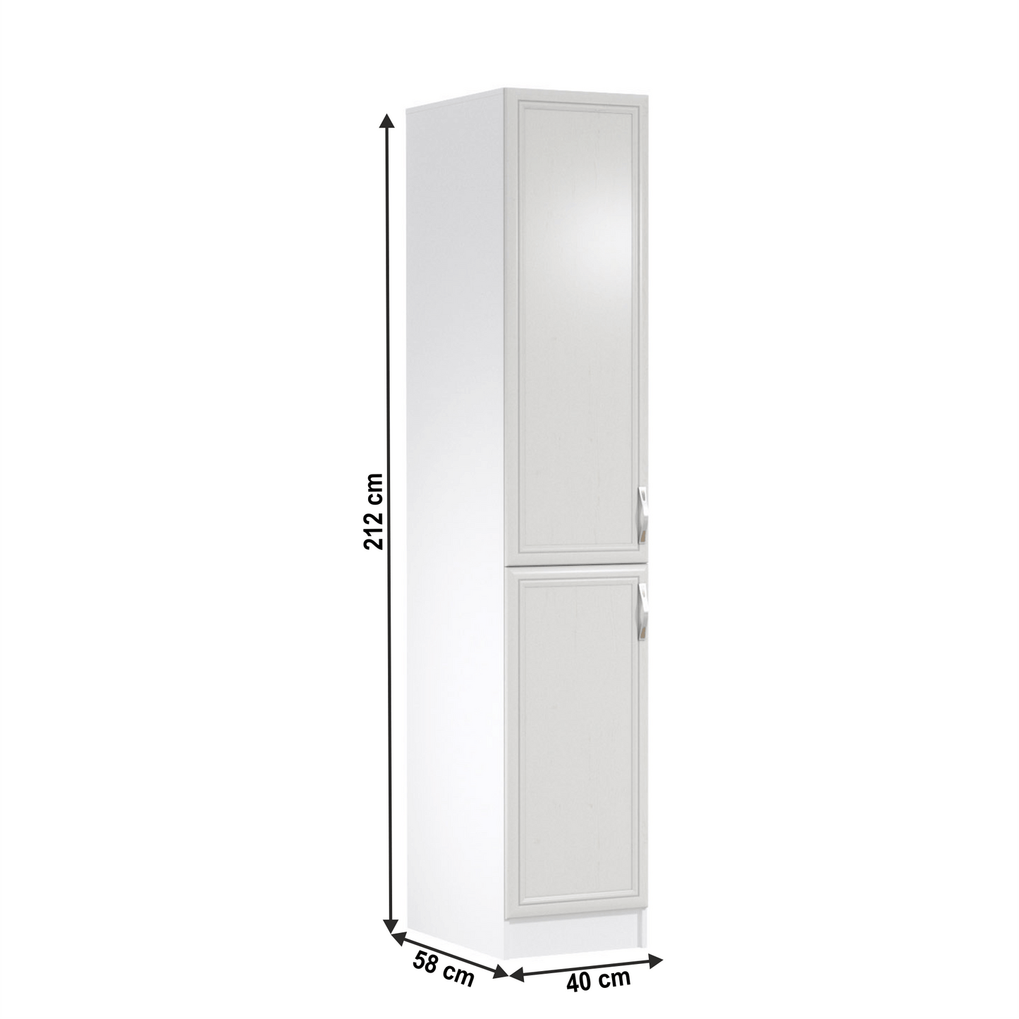 Dulap pentru produse alimentare D40SP, alb/pin Andersen, stânga,  SICILIA