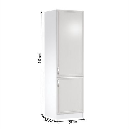 Dulap pentru frigider încorporat D60ZL, model dreapta, alb/pin Andersen, SICILIA