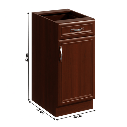 Dulap inferior D40S1 cu 1 sertar, model dreapta, nuc Milano, SICILIA