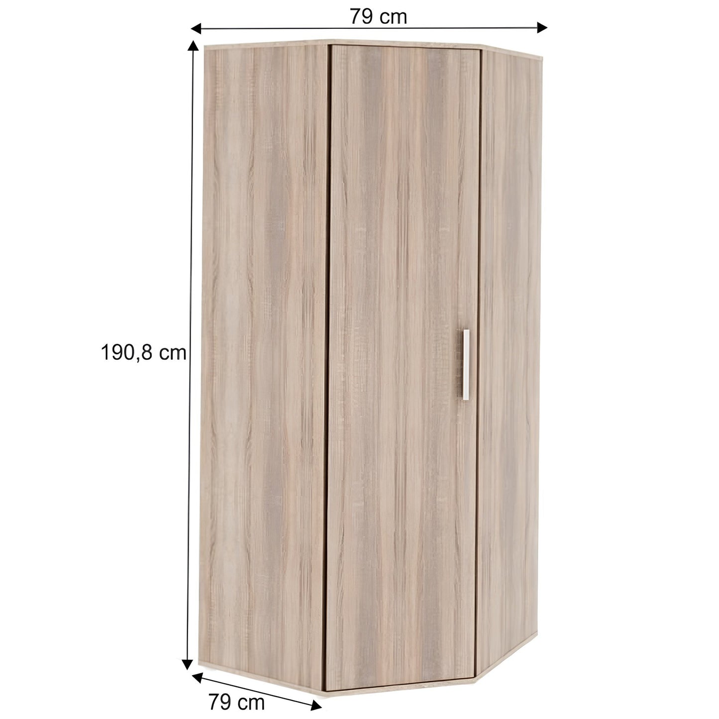Dulap , DTD laminat, stejar sonoma, DUNAJ TIPUL15
