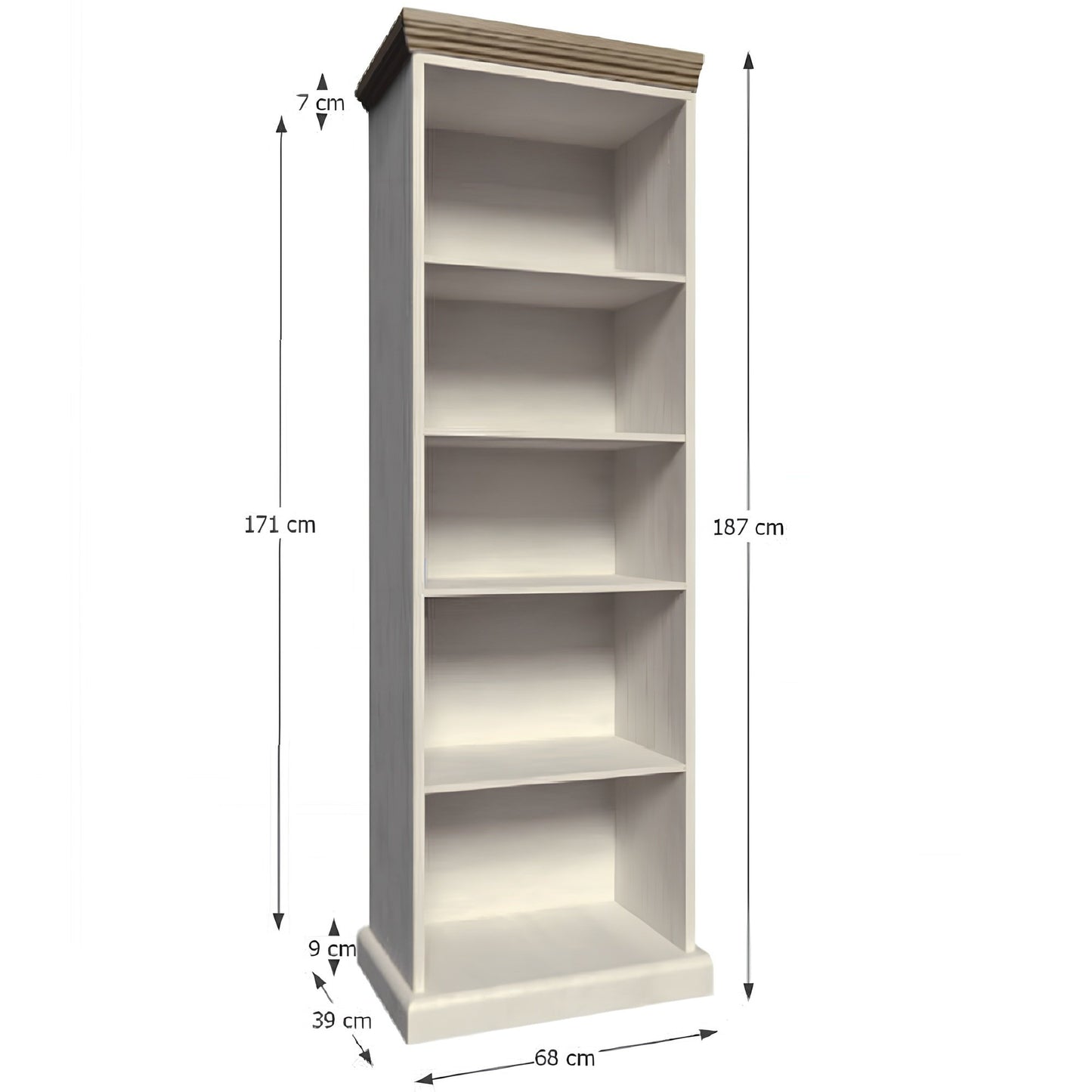 Biblioraft, pin nordic/stejar sălbatic, ROYAL RW