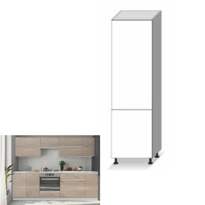 Dulap înalt produse alimentare, stejar sonoma, model dreapta, LINE