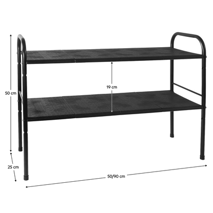 Raft ajustabil, negru, SOMER