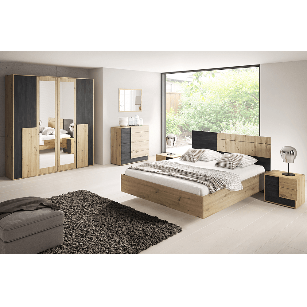 Scrin 4S, stejar artizanal / pin negru norvegian, BAFRA