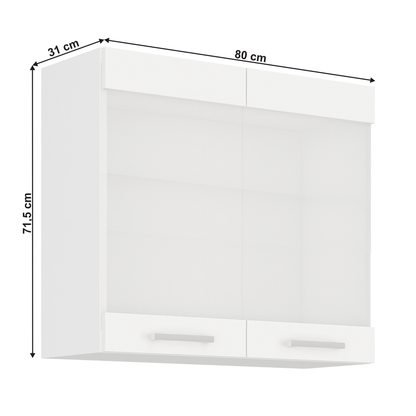 Dulap superior, alb, SPLIT 80 GS-72 2F