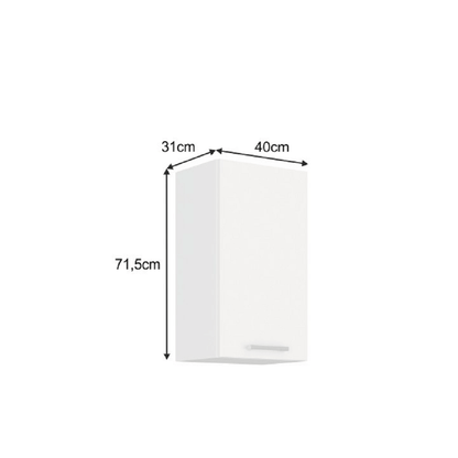 Dulap superior, alb, SPLIT 40 G-72 F