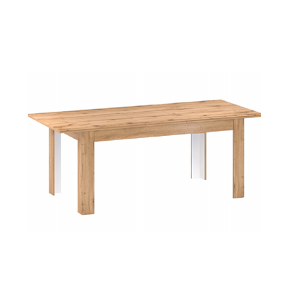 Masă de luat masa pliantă, stejar apalache, 160-200x90 cm, PUSAN S