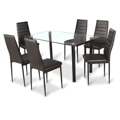 Scaun, piele eco neagră/metal negru, COLETA NOVA