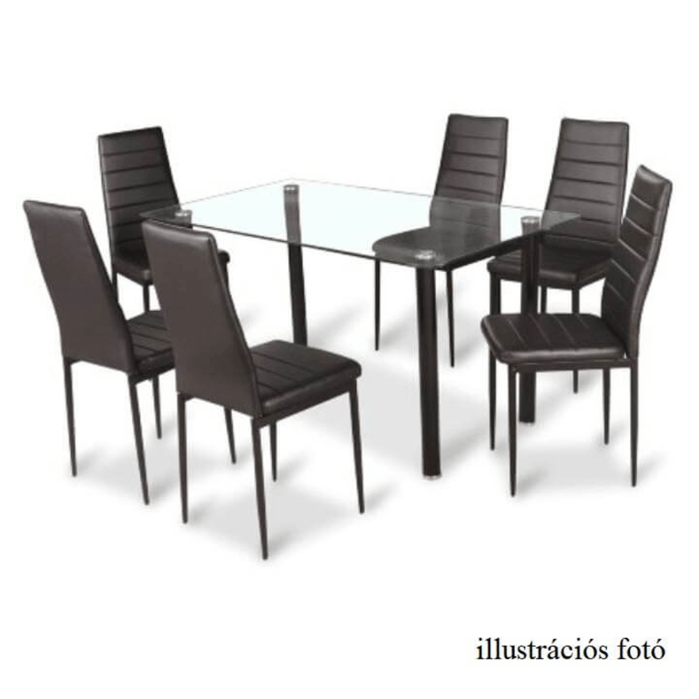Scaun, piele eco gri deschis/metal gri, COLETA NOVA
